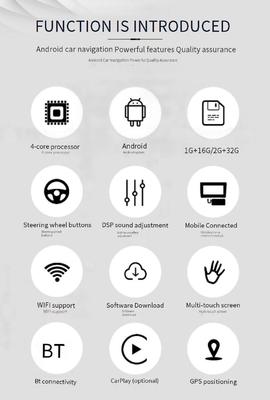 10,1 Zoll Universal Android Auto Sitz Monitor Touchscreen Rücksitz Kopfstütze Spiegel USB IPS 2GB 32GB TV Rückfahrhilfe