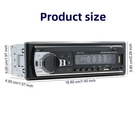 Creatall Single-Disc Universal Car MP3 Player USB-Stick BT Wireless Verstärker Freisprecheinrichtung Audio Head Unit Zentralsteuerung