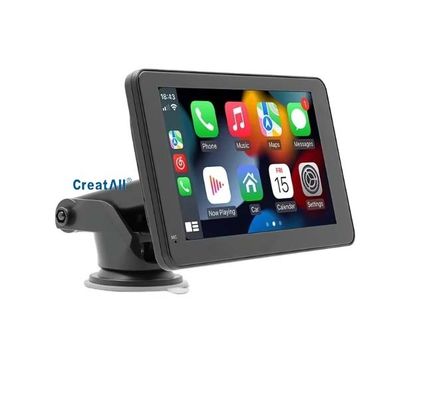 Creatall 7 Inch Portable Car MP5 Player für Bluetooth Hands-Free Kabel-/Wireless CarPlay & Android Auto Stereo Audio WAV MP3