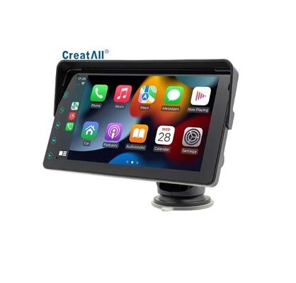 Creatall 7-Zoll-Portable Car MP5 Wireless CarPlay für Bluetooth FM-Sender HD Rückseite Kamera Dashboard Platzierung 1 Jahr