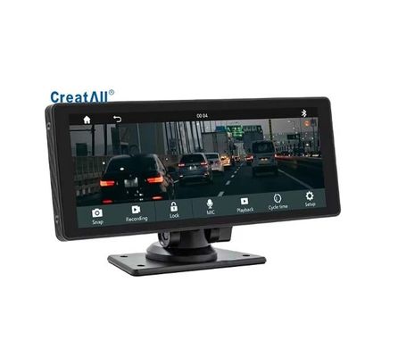 Creatall 10,26 Zoll tragbare IPS-Bildschirm für Bluetooth MP5-Player mit 1-Jahres-Garantie Dashboard Dash Cam Wireless CarPlay