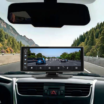 Creatall 8,1 Zoll tragbares All-in-One-Auto-Navigationsgerät mit Wireless CarPlay Front- und Heck-Dual-Recording-Dashcam für Armaturenbrett