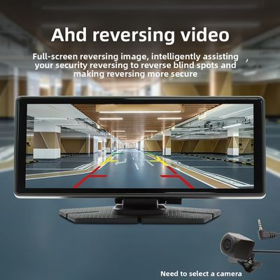 Creatall 8,1 Zoll tragbares All-in-One-Auto-Navigationsgerät mit Wireless CarPlay Front- und Heck-Dual-Recording-Dashcam für Armaturenbrett