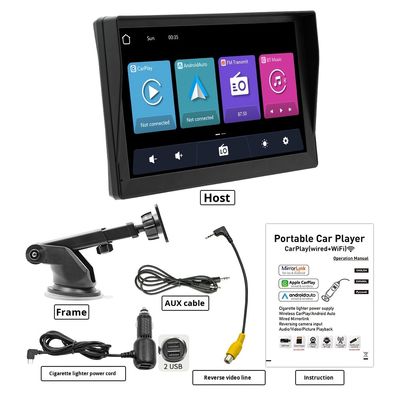 Creatall 9-Zoll Portable Car MP5 Player HD Umkehrbild für Bluetooth Wireless Carplay Dashboard Platzierung USB-Verbindung