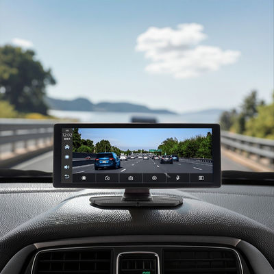 Creatall Portable 10,26 Zoll Dual-Recording Dashcam mit 2 Objektiven, Front- und Heck-Videorekorder für CarPlay-Navigation, grenzüberschreitendes Auto