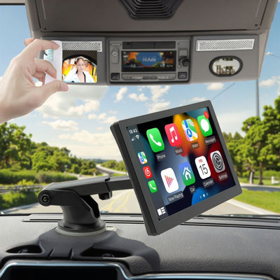 Creatall 9-Zoll Tragbarer High-Definition MP5-Player Großbildschirm Anzeige Wired/Wireless Carplay für Bluetooth Armaturenbrett 1 Jahr