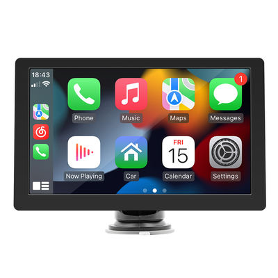 Creatall 9-Zoll Tragbarer High-Definition MP5-Player Großbildschirm Anzeige Wired/Wireless Carplay für Bluetooth Armaturenbrett 1 Jahr