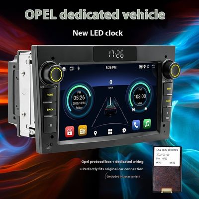 Creatall 7-Zoll HD-Bildschirm Android Auto GPS Navigationssystem Kompatibel Opel Smart für BT Wireless CarPlay Armaturenbrett USB