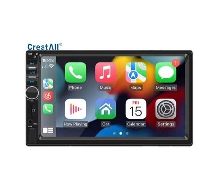 Creatall 7-Zoll-HD Großbildbild-Auto-Funkzentralsteuerung MP5 BT-Player mit CarPlay USB-Unterstützung WAV MP3 APE AAC FLAC Portable