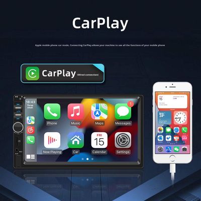 Creatall 7-Zoll-HD Großbildbild-Auto-Funkzentralsteuerung MP5 BT-Player mit CarPlay USB-Unterstützung WAV MP3 APE AAC FLAC Portable