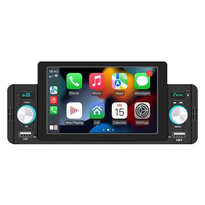 Creatall 5-Zoll-Auto-MP5-Player für Bluetooth-Rückwärtskamera Kabel-/Wireless CarPlay unterstützt WAV MP3 APE Audioformate USB