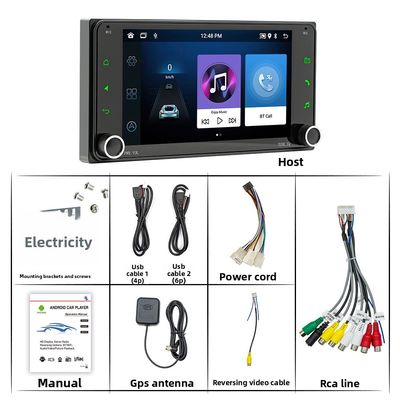 Creatall 7-Zoll-Android-Auto GPS-Navigations-Dashboard All-in-One Zentralfahrzeug für DVD Wireless BT CarPlay exklusiv für Touch