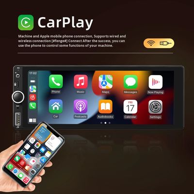Creatall 6,86 Zoll All-in-One Wireless Dashboard Carplay Smart Android GPS Navigation HD Rückfahrbild für Bluetooth