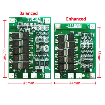 BMS 3S 40A Enhanced Balanced Lithium Battery Charger 12.6V 18650 PCM Protection Board Enhanced PCB & PCBA Product