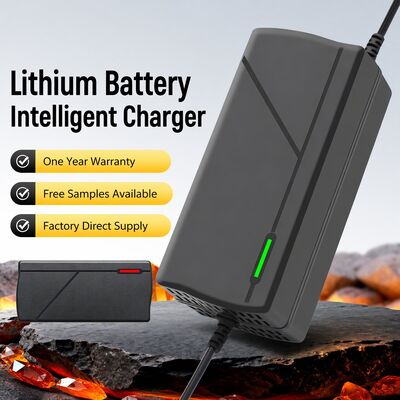 Lithium Battery Intelligent Charger AC Port Universal Adapter UK Plug 12V-72V