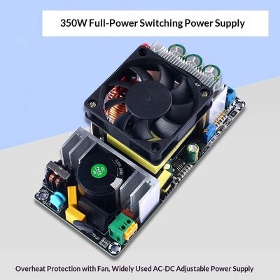 220V to 24V/36V/48V 10A Adjustable AC-DC Switching Power Supply 350W High-Power Module with Fan and Overtemperature Protection