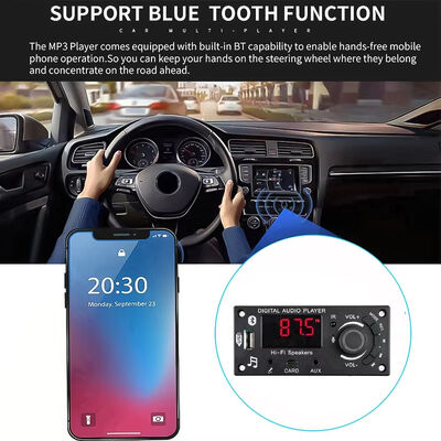 2*50W 5.0 MP3 Decoder Board Stereo Speaker Amplifier Module with FM Radio TF USB Mic Record Call & Call Music Accessory