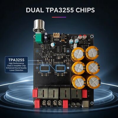 600W+600W Dual TPA3255 Verstärker Board Lüfterkühlung Klasse D Stereo Verstärker Board DC18-50V