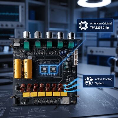 2.1-Kanal Dual TPA3255 Bluetooth 5.1 Verstärkerplatine Audioverstärker Modul 220W+220W+350W