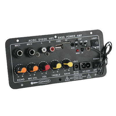 D10 Digitale Leistungsverstärkerplatine mit 30–120 W Ausgangsleistung, Bluetooth 5.0 und zwei Mikrofon-Eingängen für Subwoofer und Karaoke