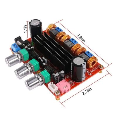 TPA3116D2 Audio Modul 2.1 Kanal Leistungsverstärker-Board der Klasse D mit 200W Ausgangsleistung und DC12-24V Breitspannung