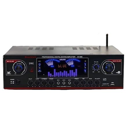 AV-888 7.1 Kanal 2000W Hochleistungs-Heimkino-Karaoke-Verstärker-Lautsprecher mit Dual-Loop-Design und 12 Röhren aus strapazierfähigem Metall