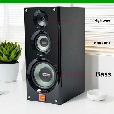 Anzug:Cyclone Nr. 8 Gemalte Drei-Wege-Hausverstärker Lautsprecher Set mit SR8800 Verstärker und 10-Zoll-Subwoofer