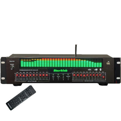 EQ-8100 Professioneller Hi-Fi Vorverstärker Player BT 5.4 Optischer Koaxial Digital Audio Decoder 20-Segment-Equalizer Glasfaser-Ausrüstung